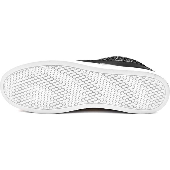 Igxx Men Black High Top Bling Glitter Party Disco Retro Metallic Gold Sneakers - Picture 5 of 6